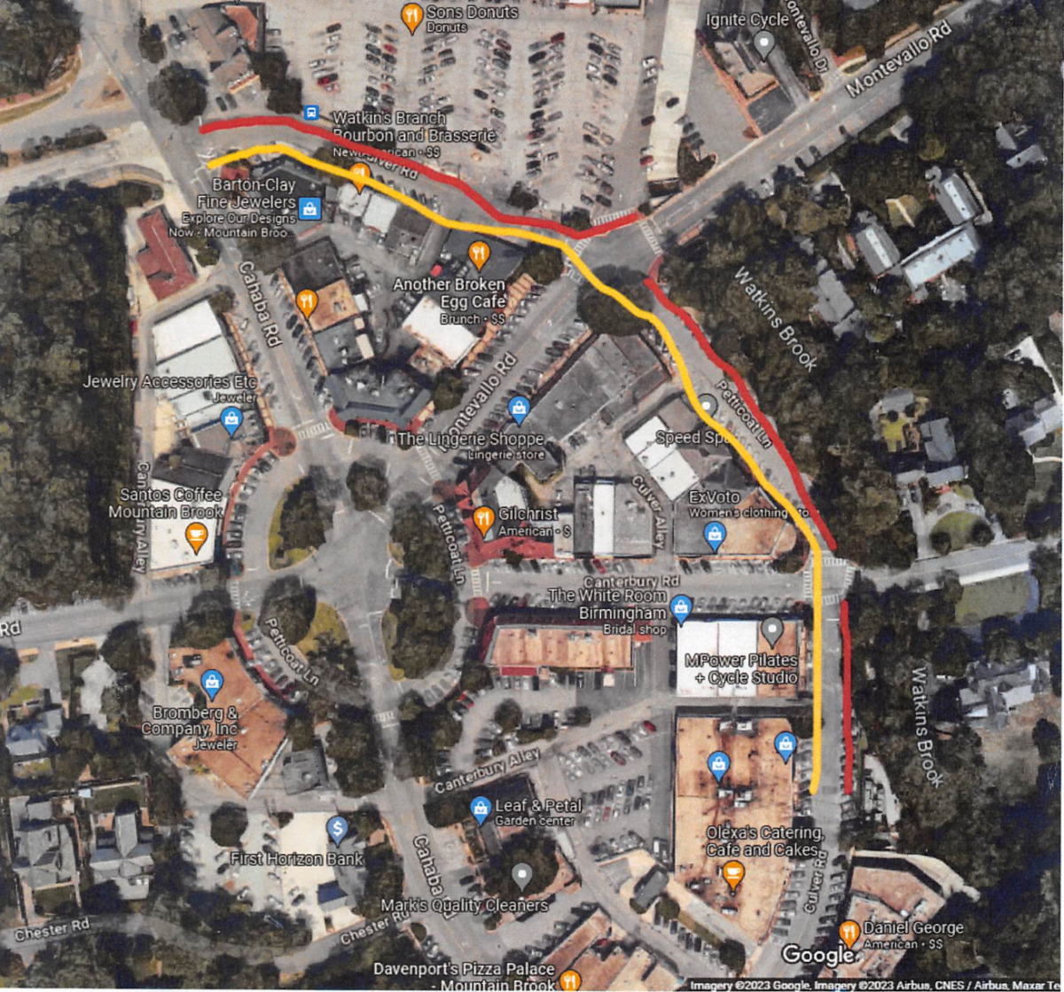 sewer project overview, City of Mountain Brook, road closures